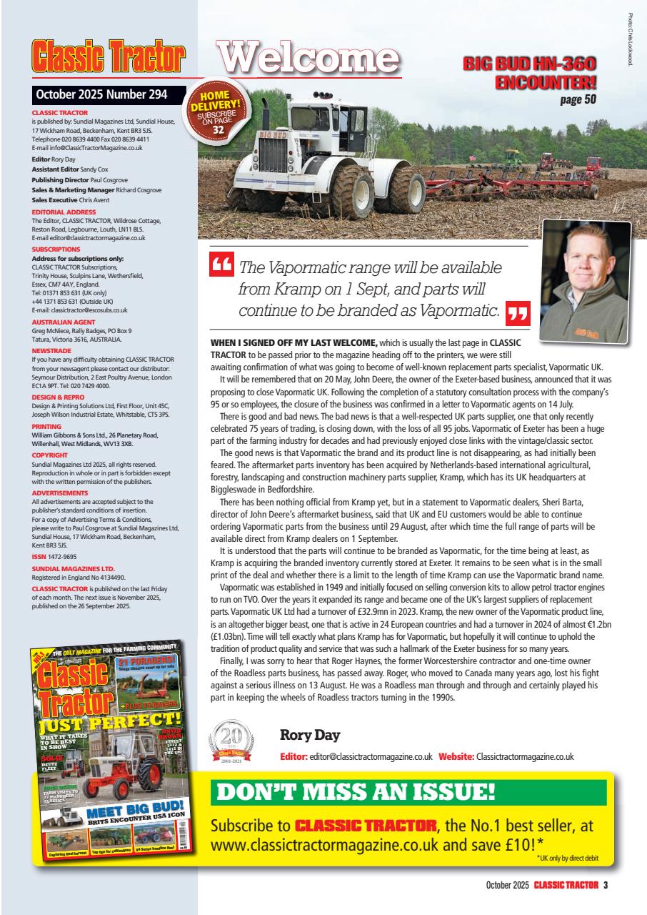 Classic Tractor Preview Pages