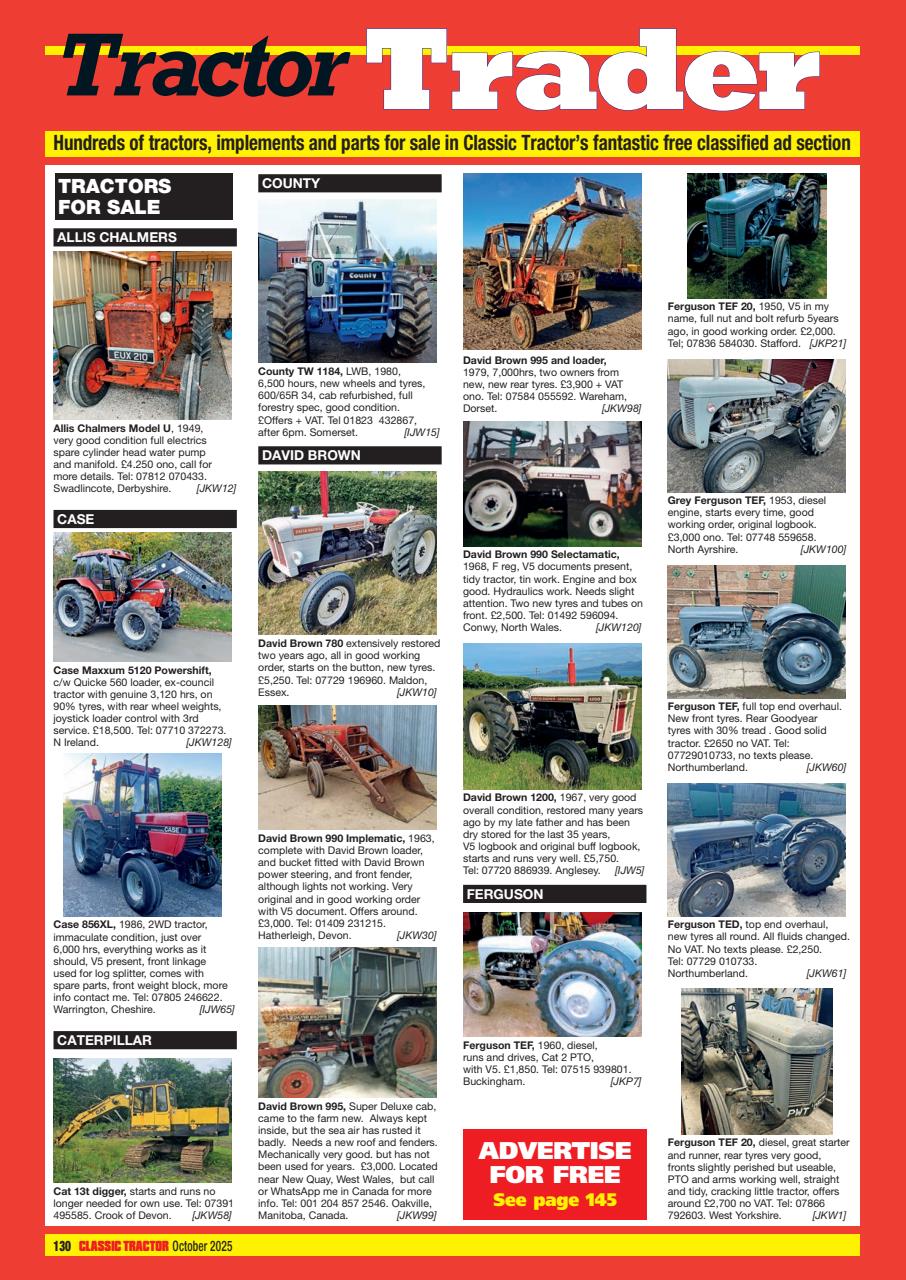 Classic Tractor Preview Pages