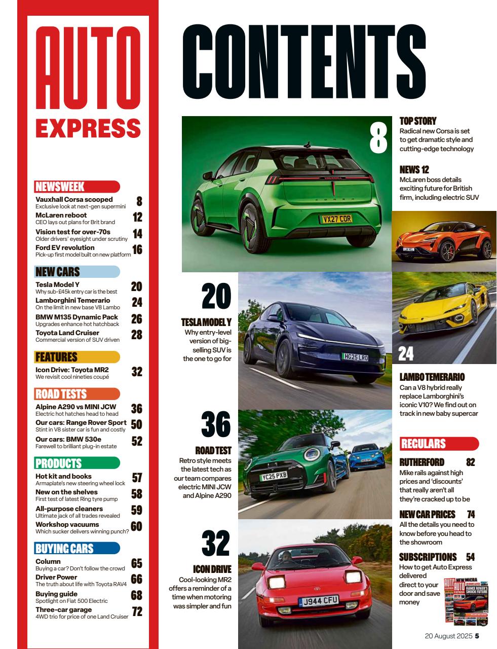 Auto Express Preview Pages