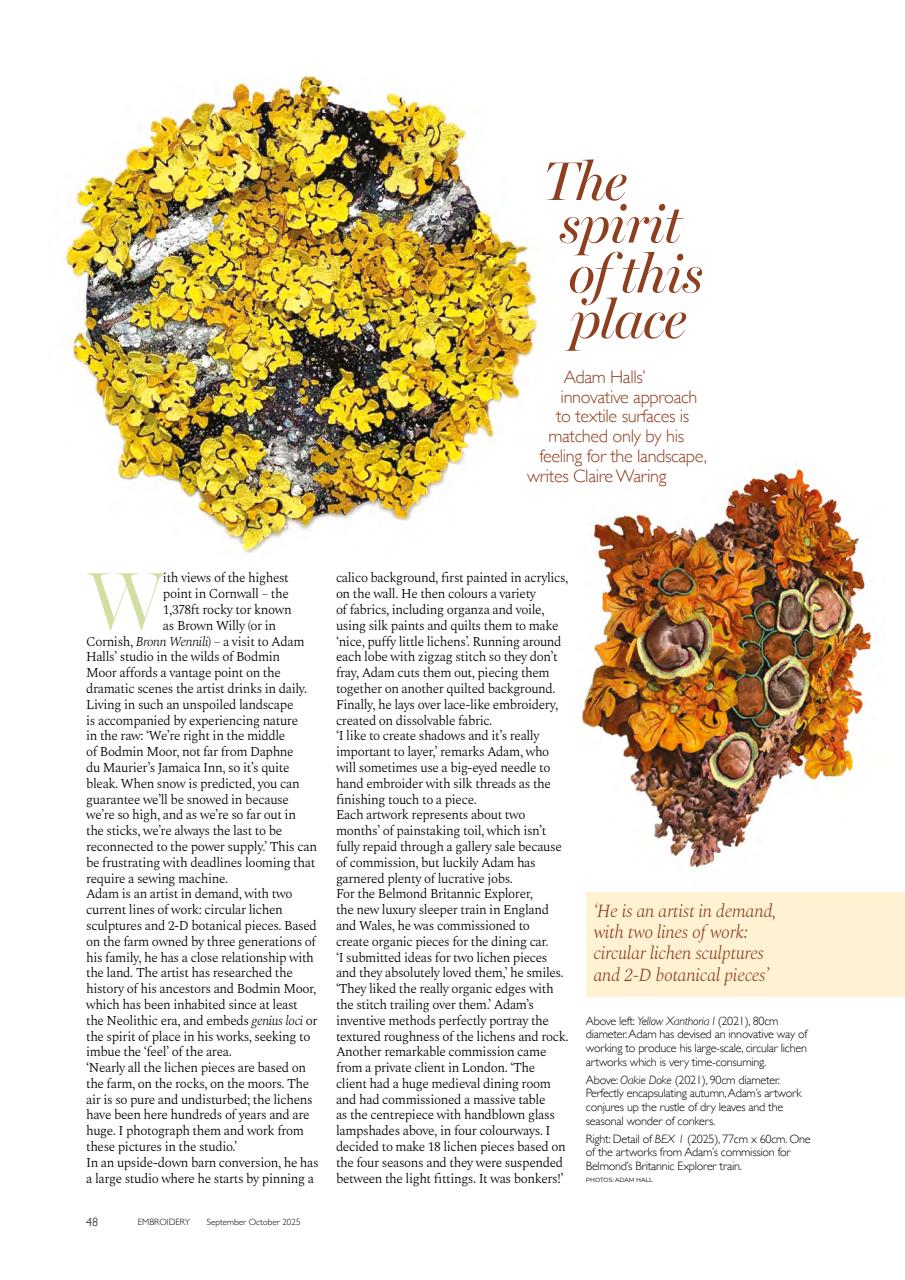 Embroidery Magazine Preview Pages