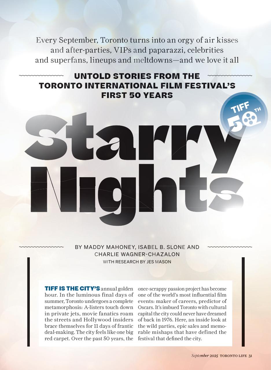 Toronto Life Preview Pages