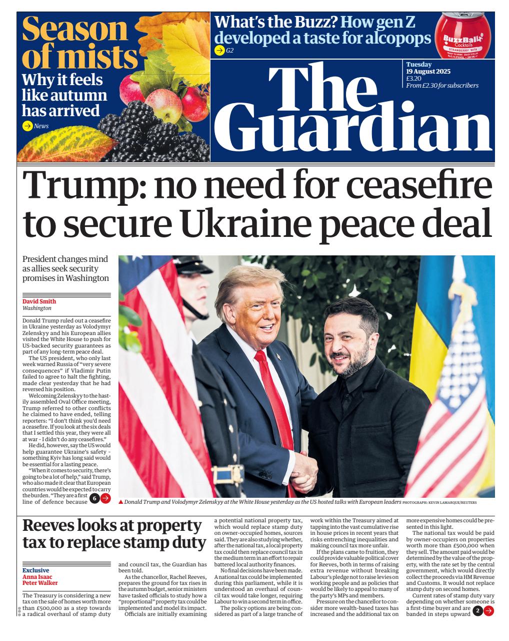 The Guardian Newspaper Preview Pages