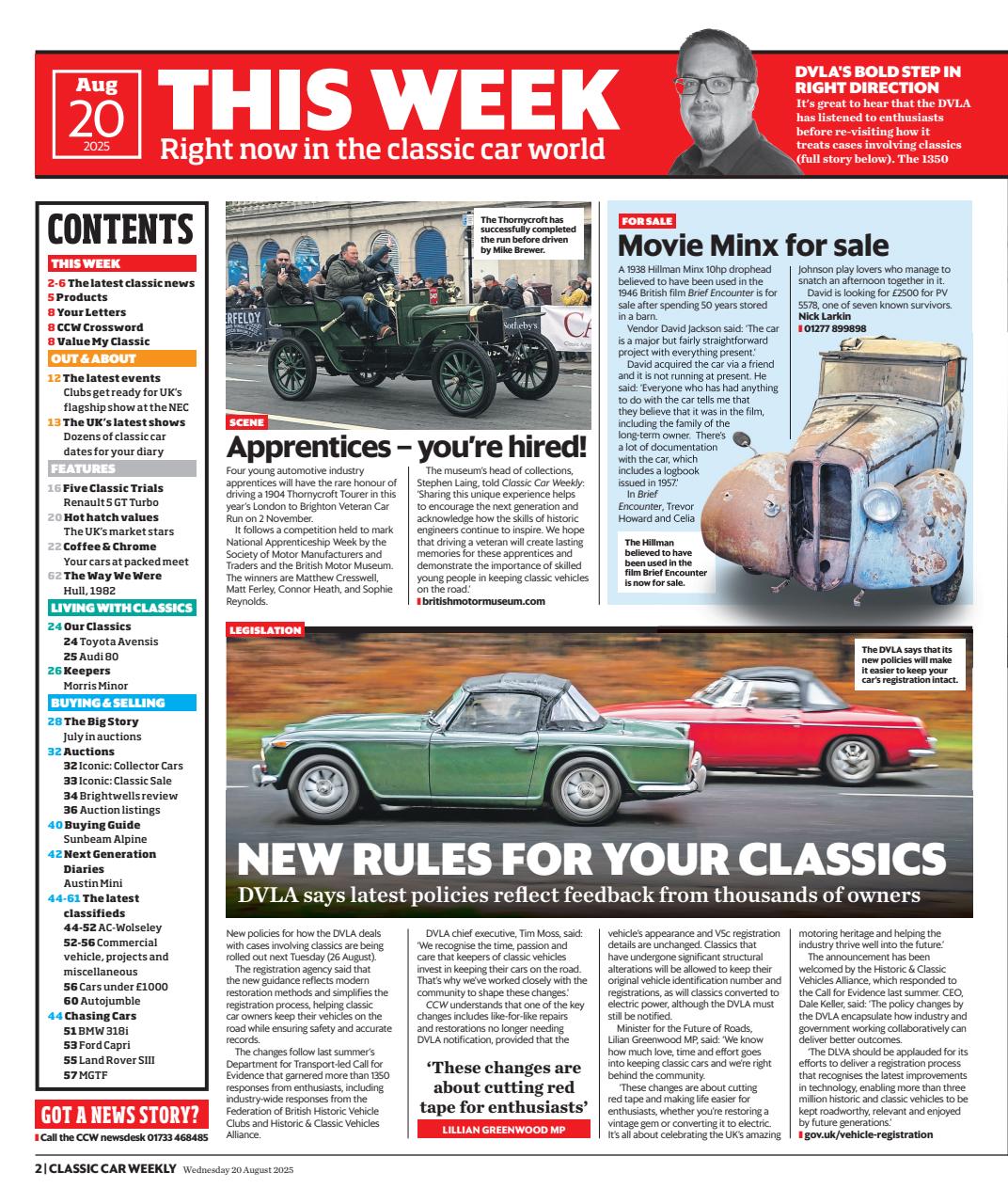 Classic Car Weekly Preview Pages