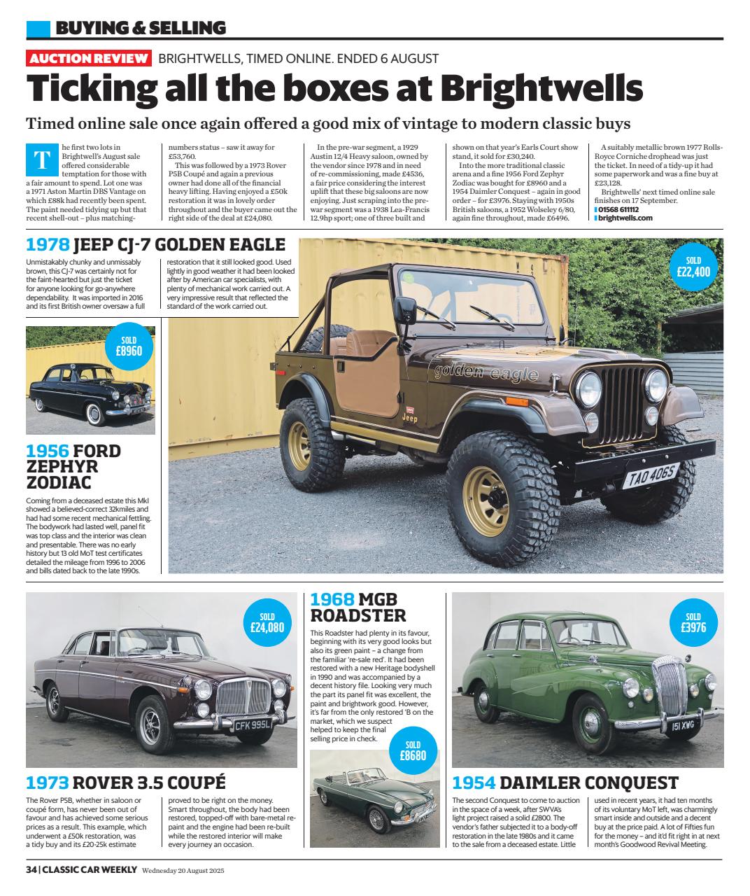 Classic Car Weekly Preview Pages