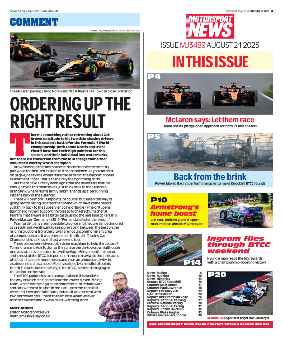 Motorsport News Preview Pages