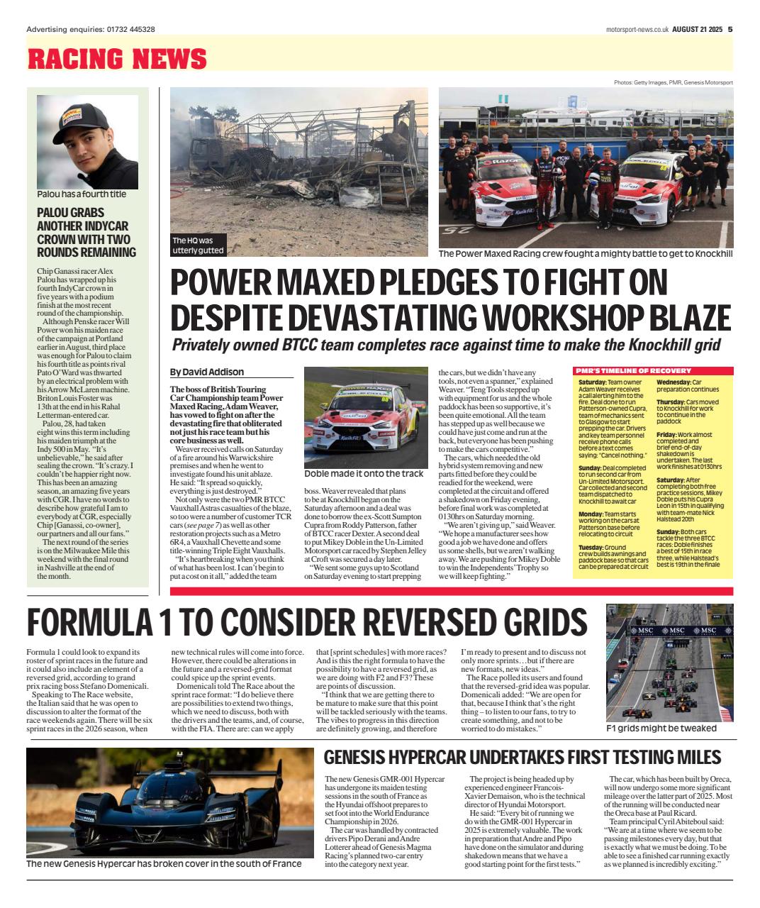 Motorsport News Preview Pages