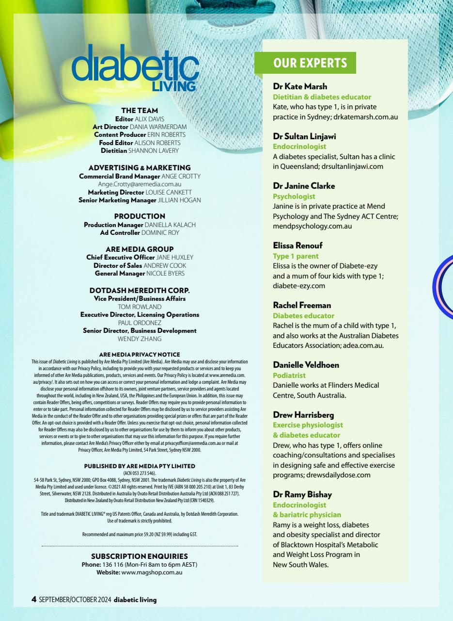 Diabetic Living Preview Pages