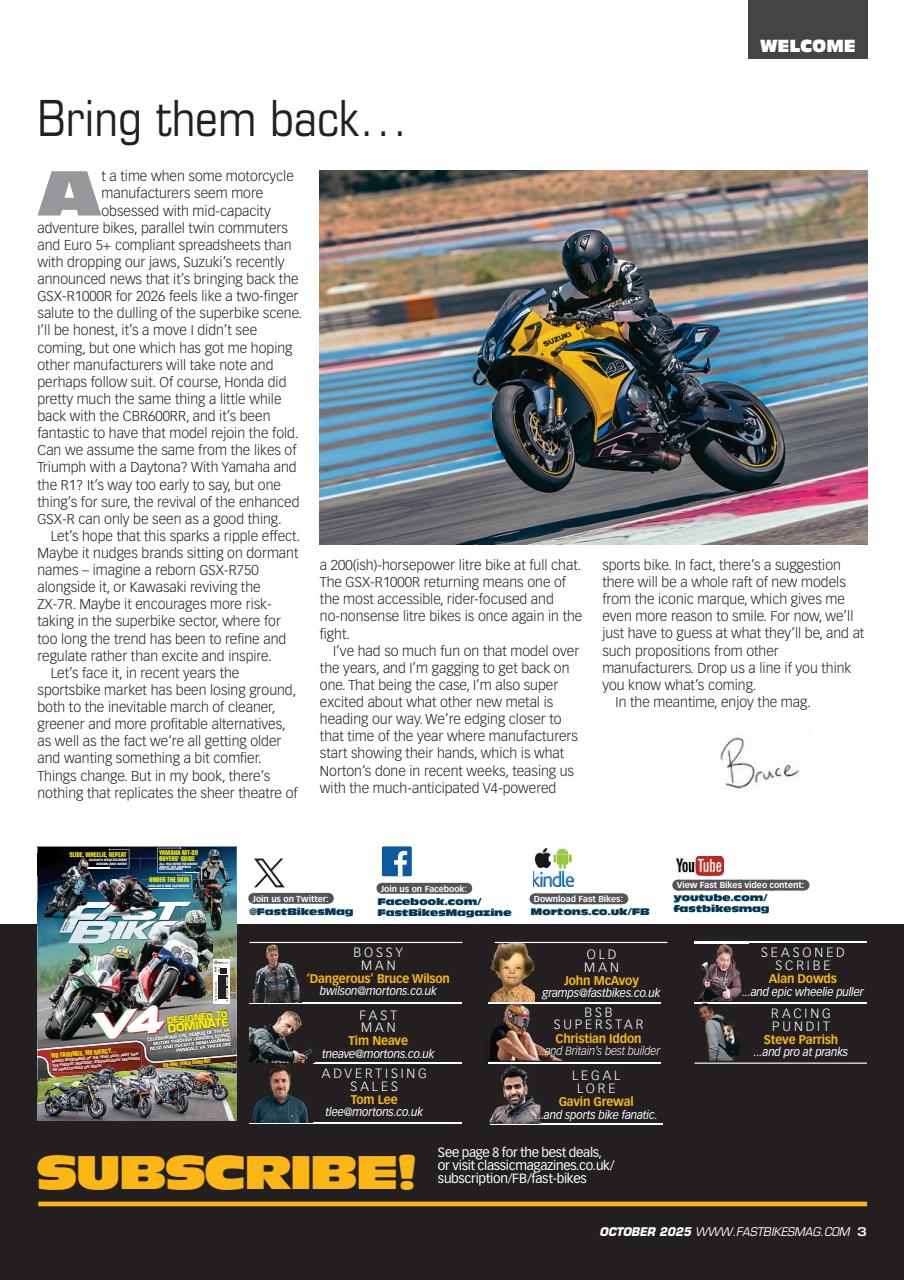 Fast Bikes Preview Pages