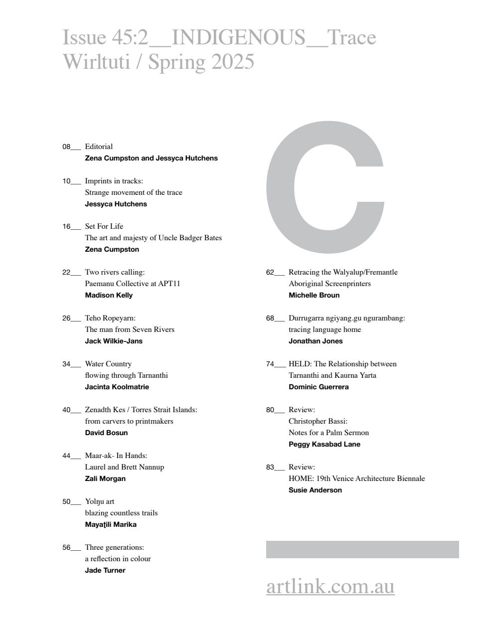 Artlink Magazine Preview Pages