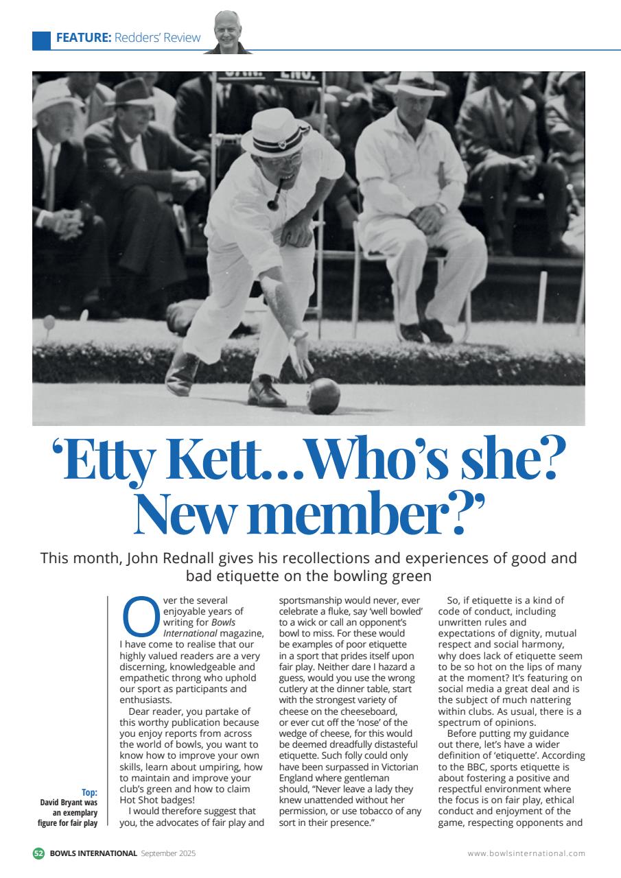 Bowls International Preview Pages