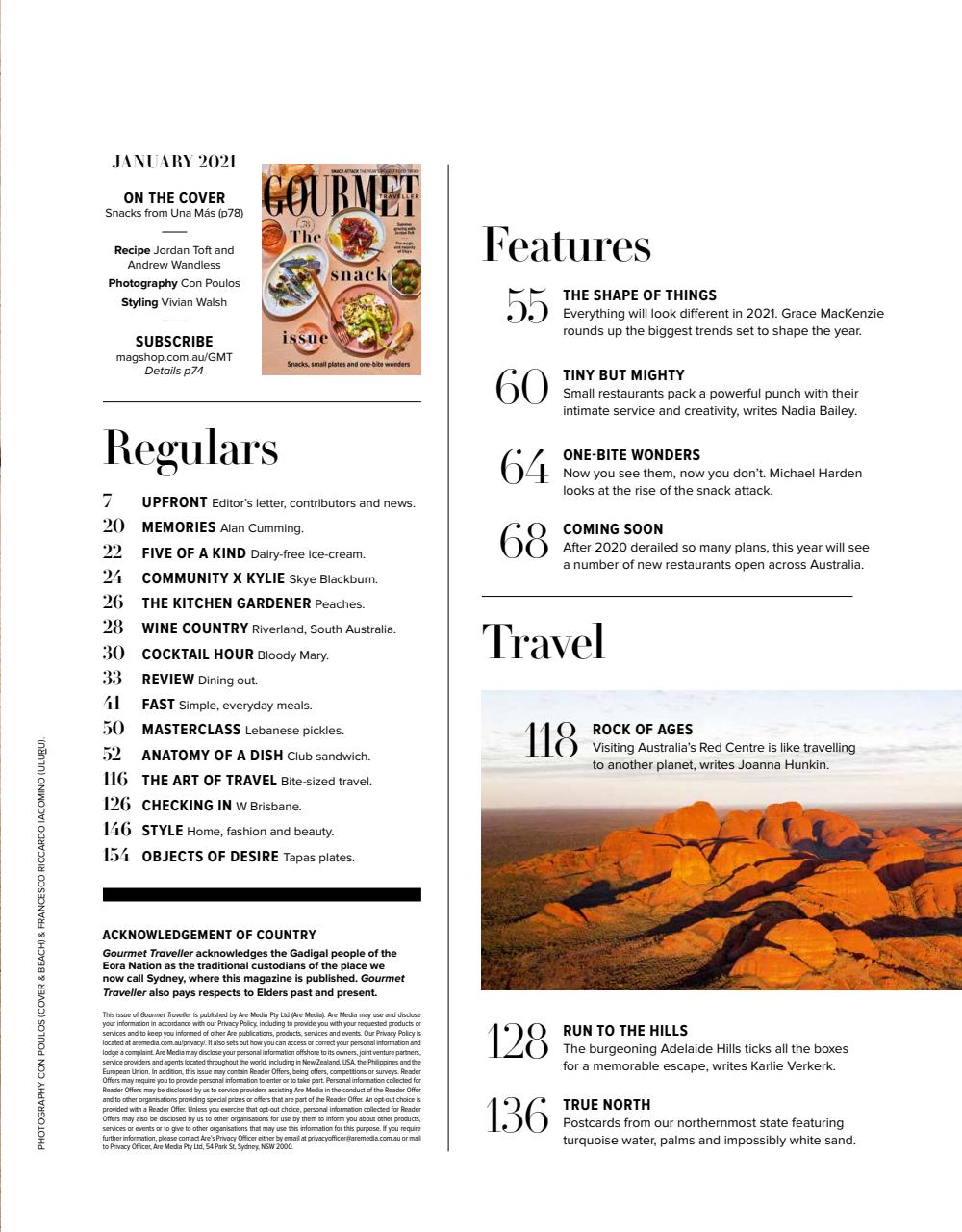Australian Gourmet Traveller Preview Pages