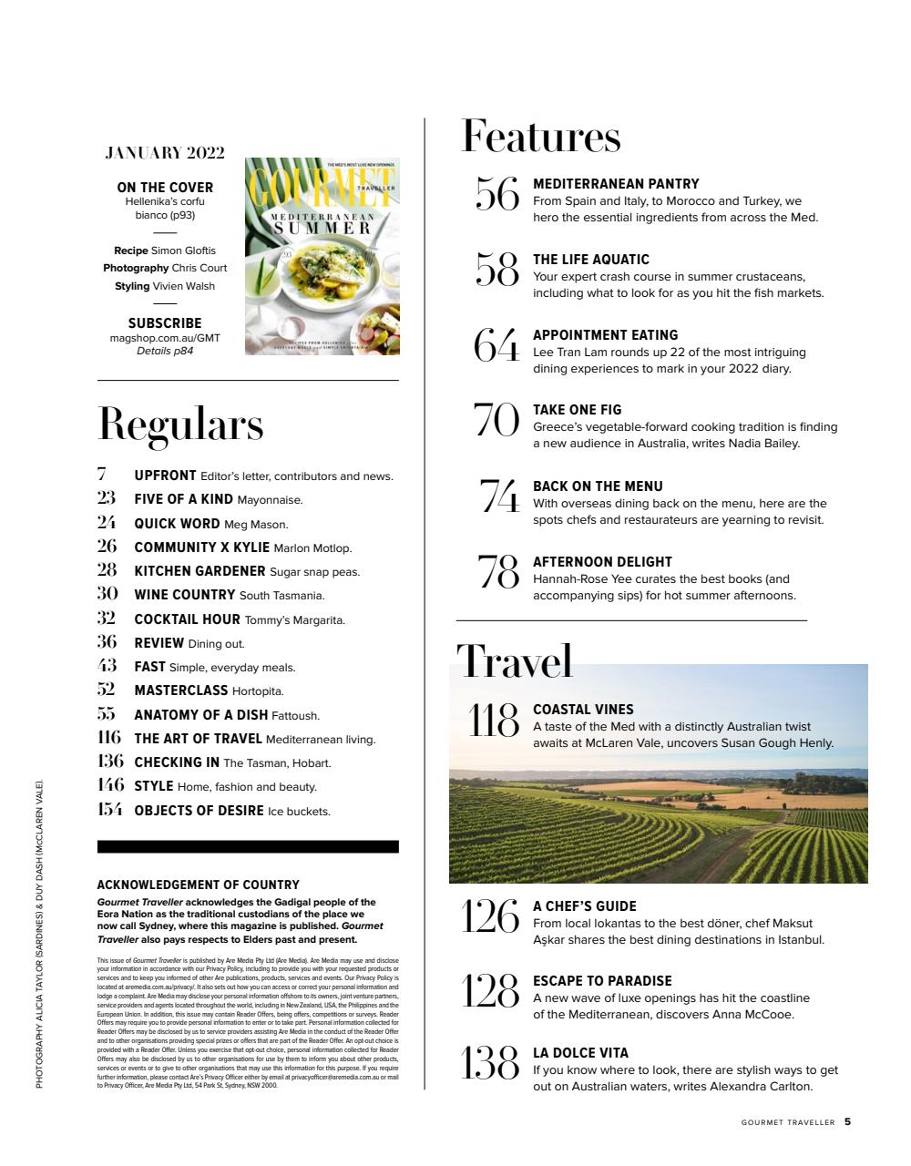 Australian Gourmet Traveller Preview Pages