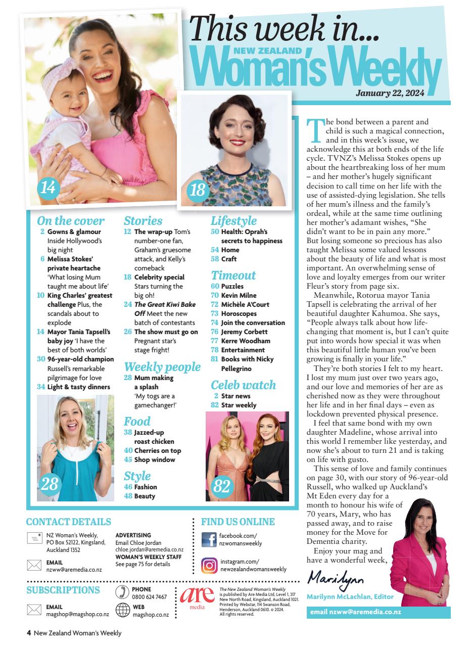 NZ Woman's Weekly Preview Pages