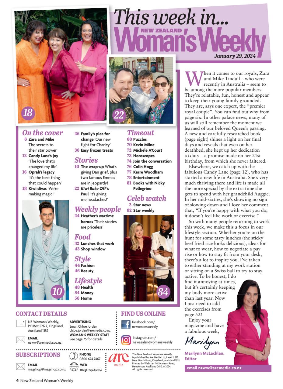 NZ Woman's Weekly Preview Pages