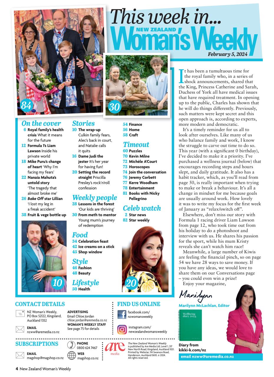 NZ Woman's Weekly Preview Pages