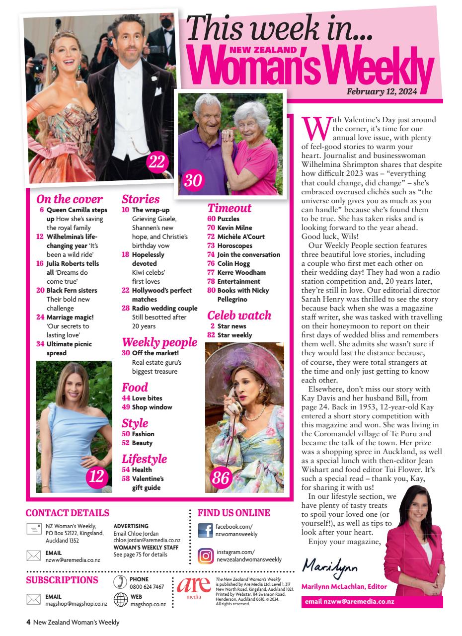 NZ Woman's Weekly Preview Pages