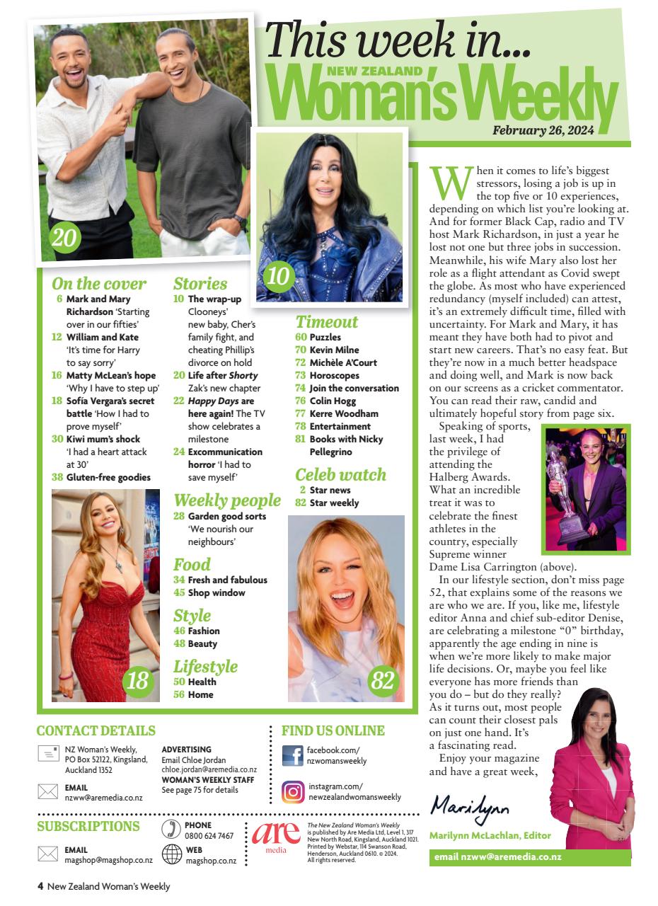 NZ Woman's Weekly Preview Pages