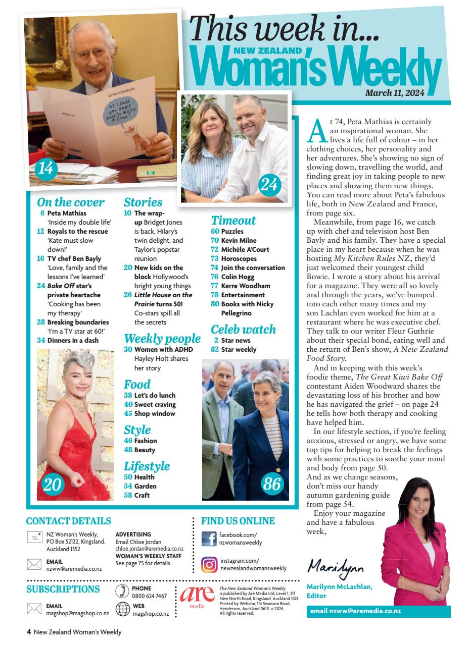 NZ Woman's Weekly Preview Pages