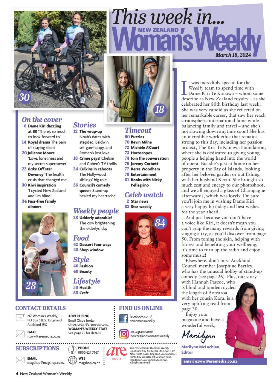 NZ Woman's Weekly Preview Pages