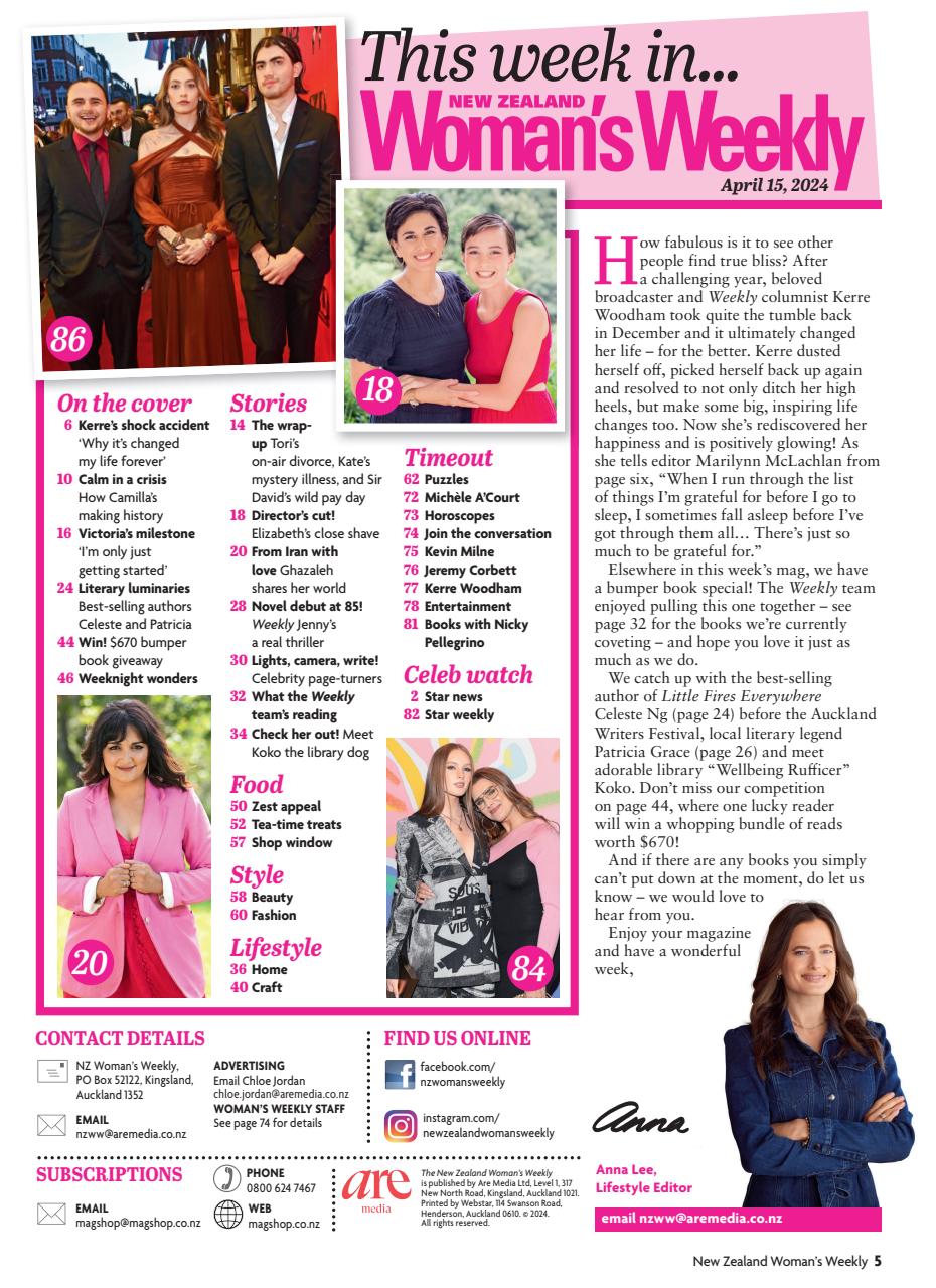 NZ Woman's Weekly Preview Pages