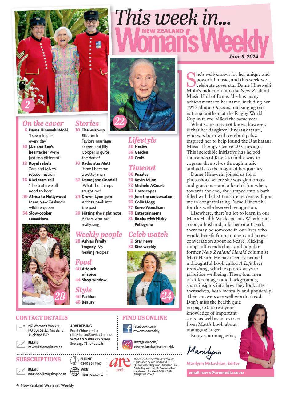 NZ Woman's Weekly Preview Pages