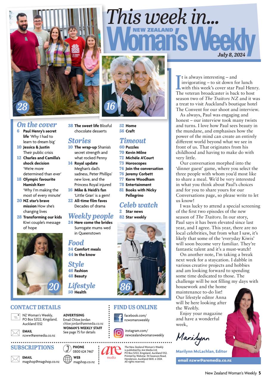 NZ Woman's Weekly Preview Pages