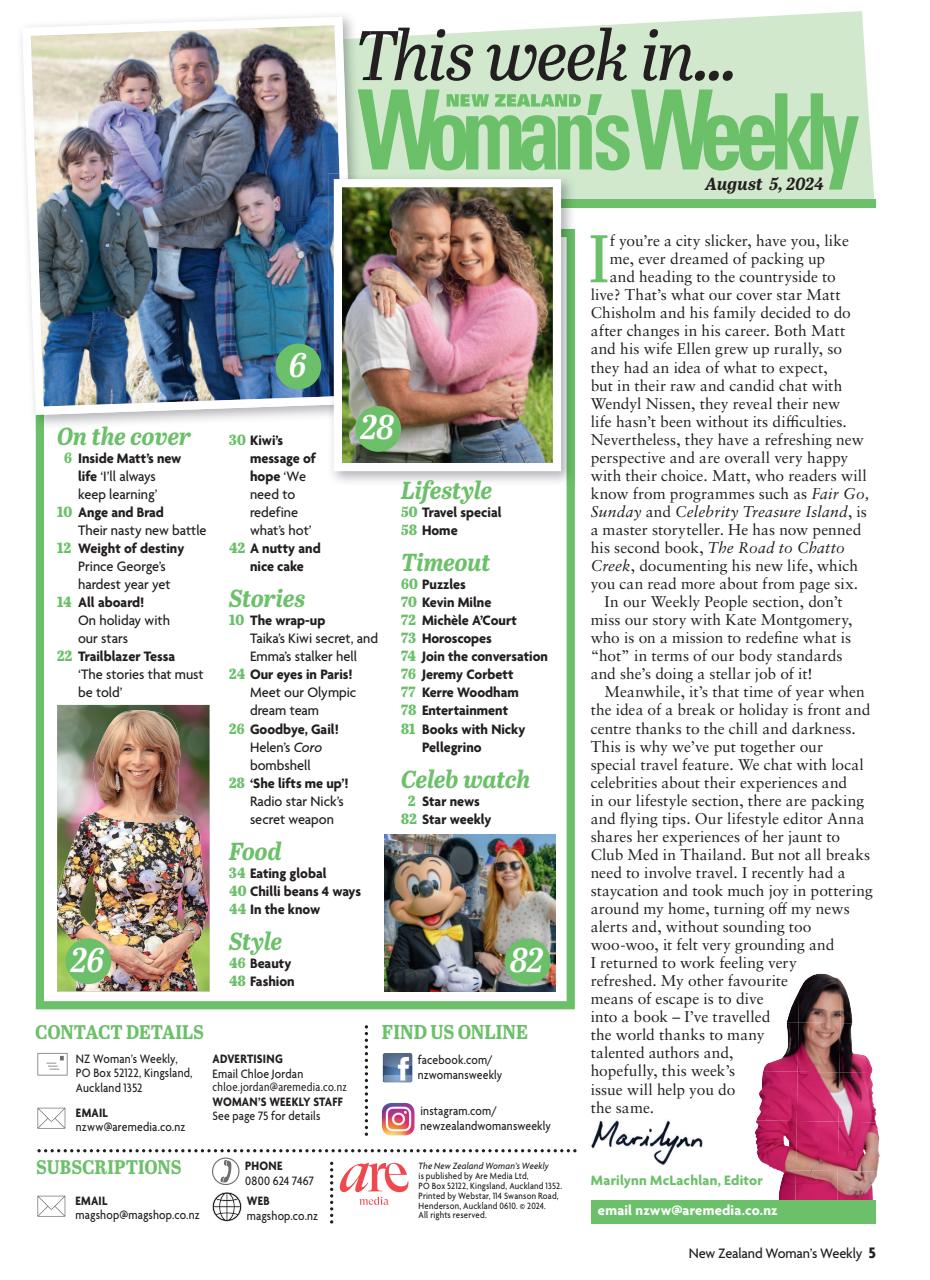 NZ Woman's Weekly Preview Pages