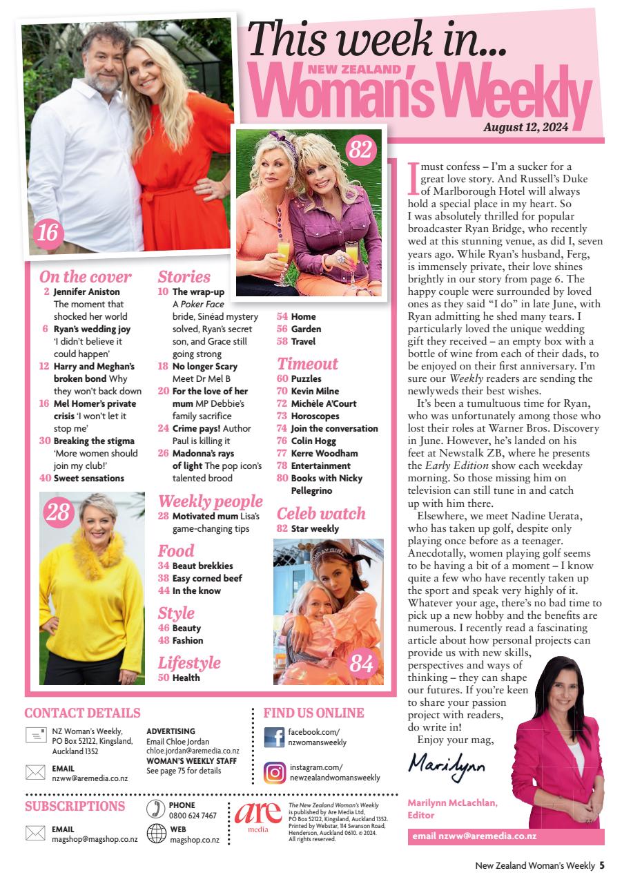 NZ Woman's Weekly Preview Pages