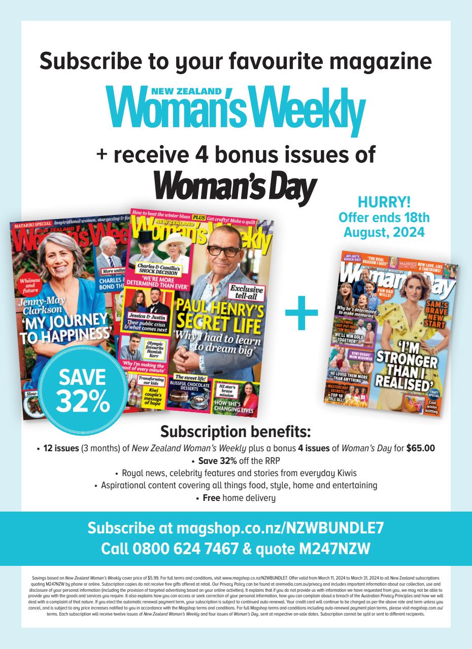 NZ Woman's Weekly Preview Pages