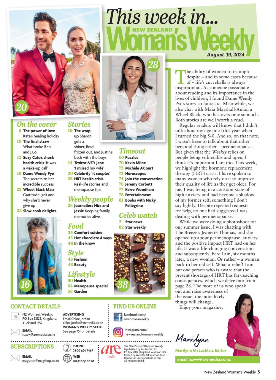 NZ Woman's Weekly Preview Pages