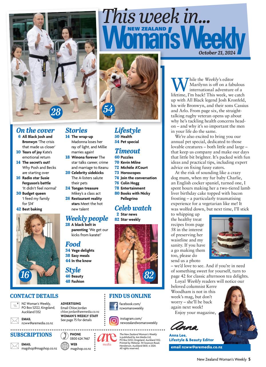 NZ Woman's Weekly Preview Pages