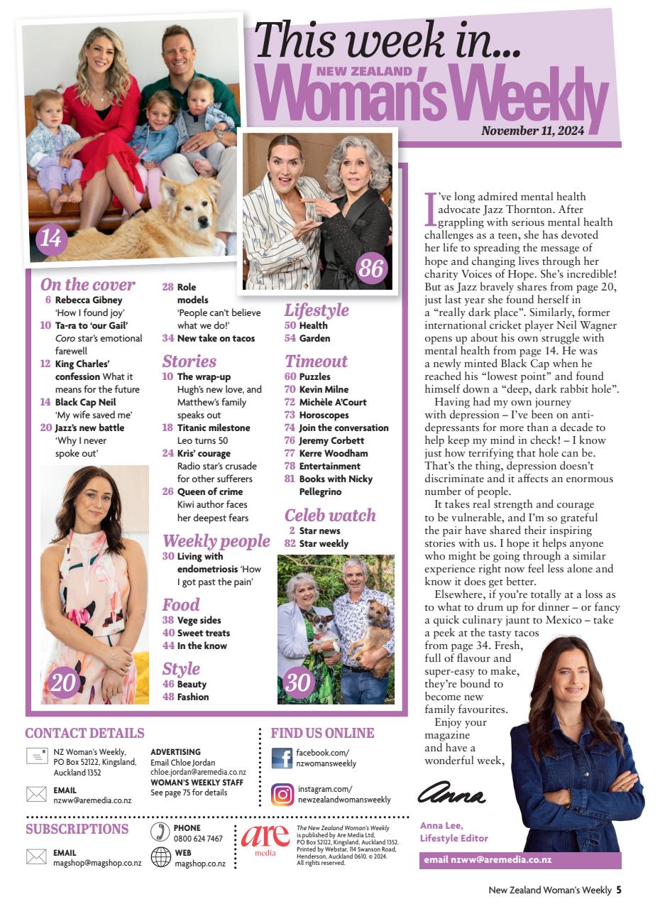 NZ Woman's Weekly Preview Pages