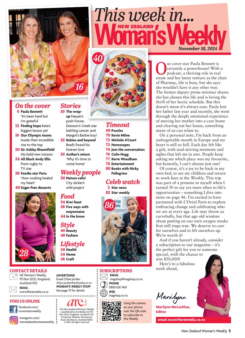 NZ Woman's Weekly Preview Pages