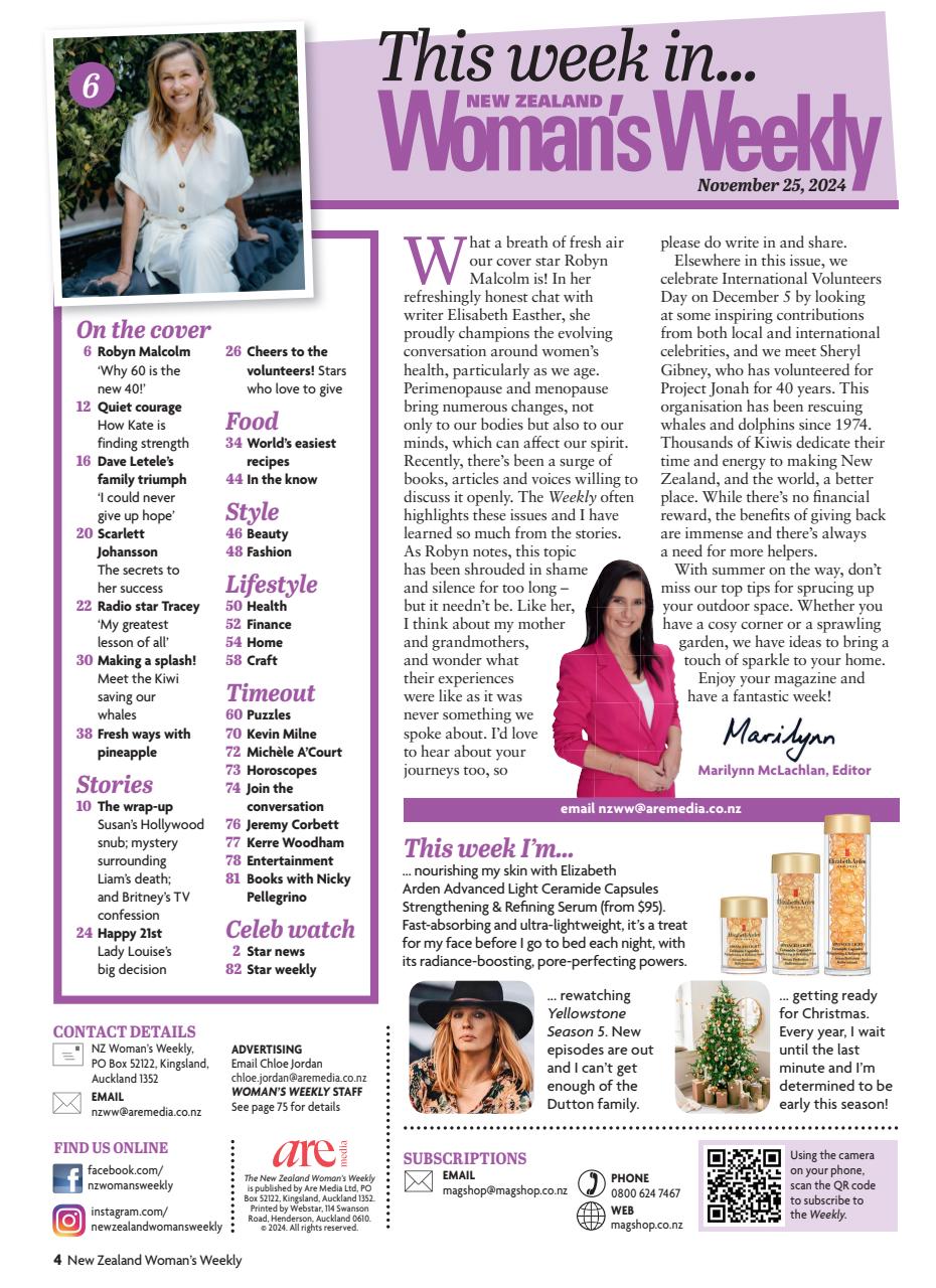 NZ Woman's Weekly Preview Pages