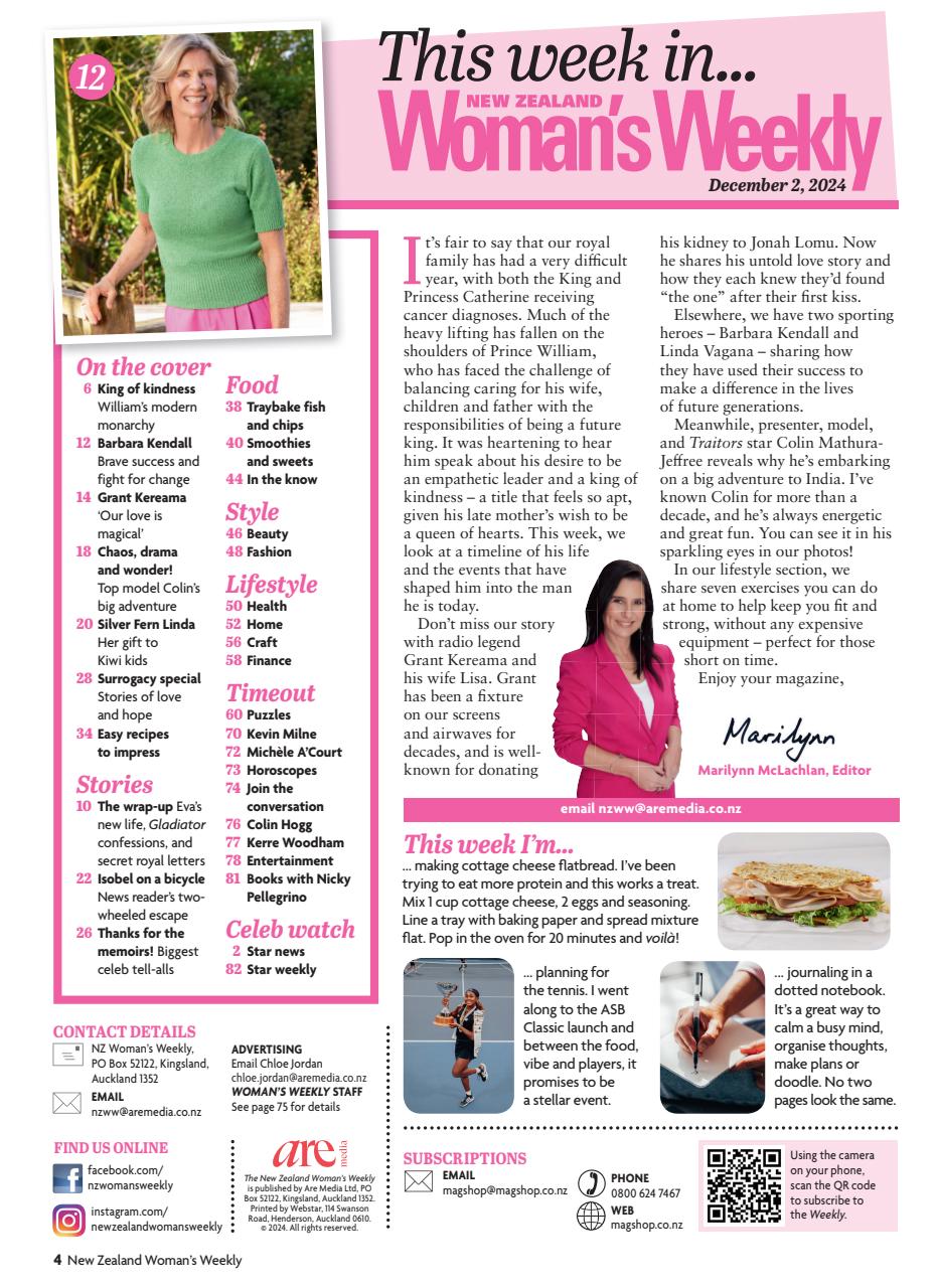 NZ Woman's Weekly Preview Pages