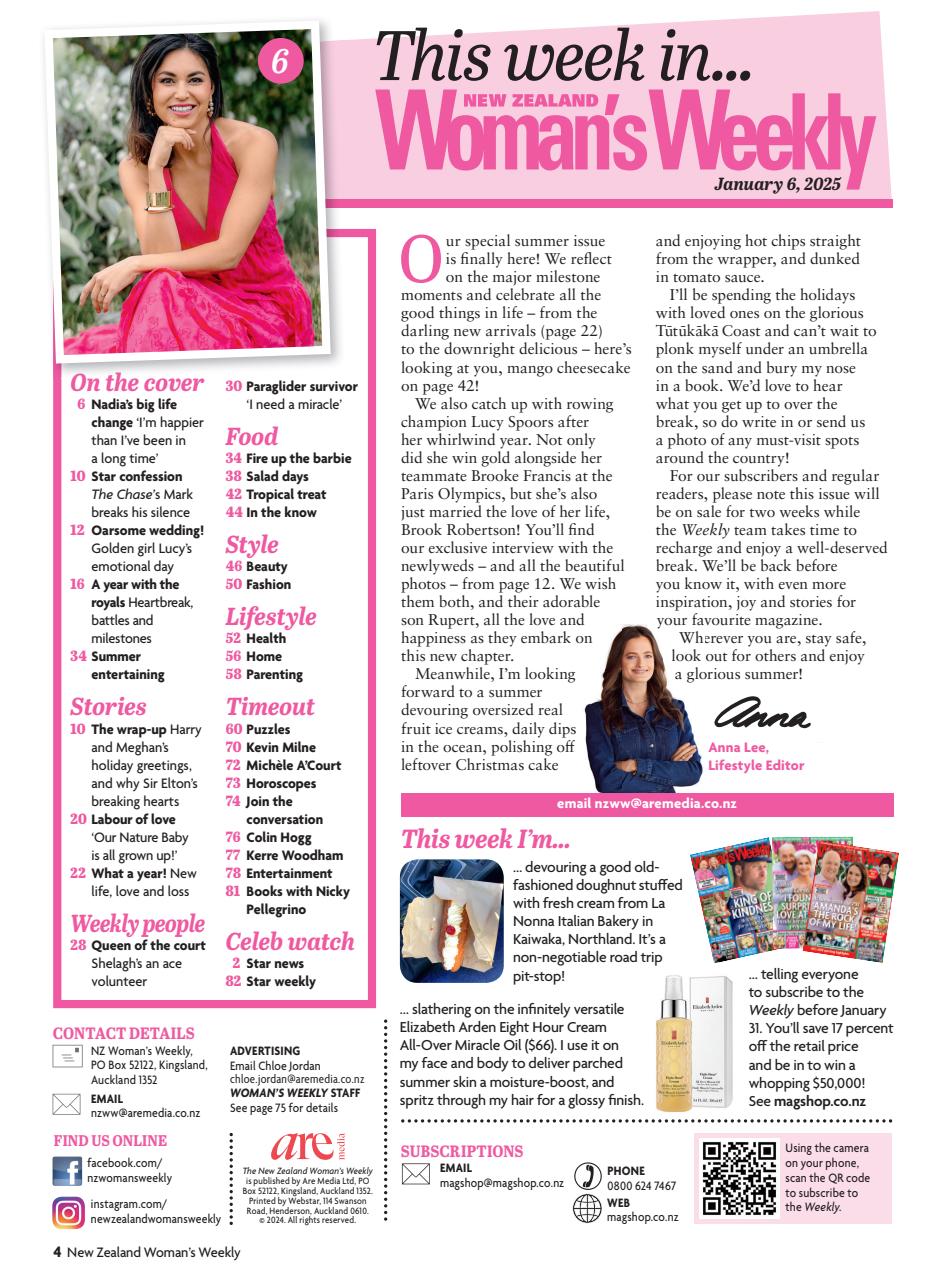 NZ Woman's Weekly Preview Pages