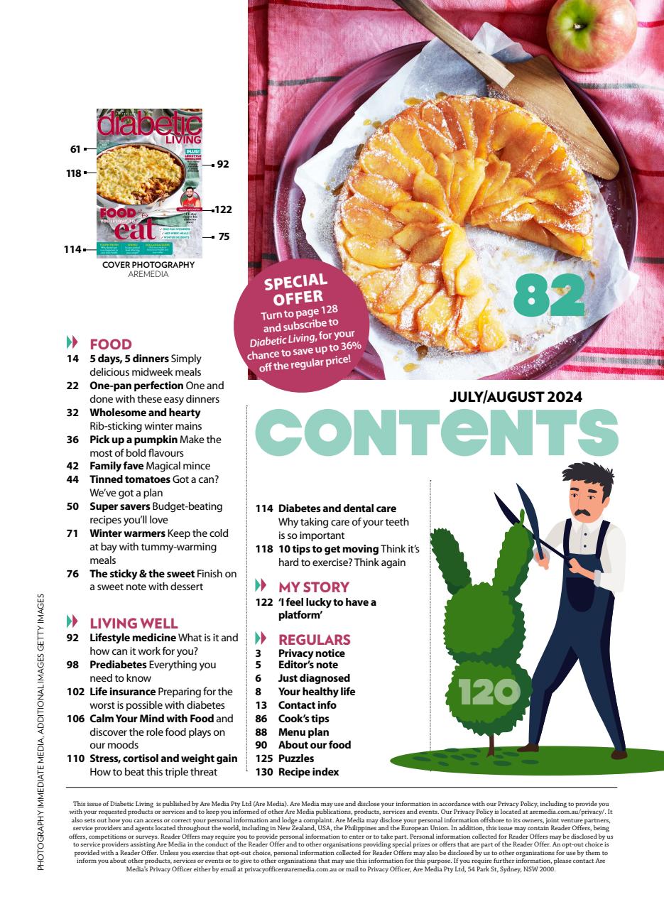 Diabetic Living Preview Pages