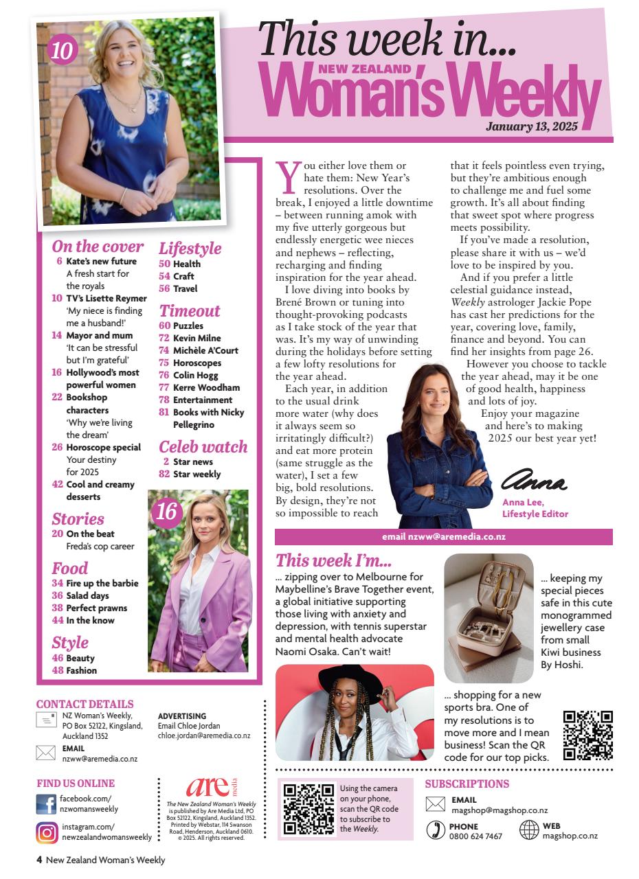 NZ Woman's Weekly Preview Pages