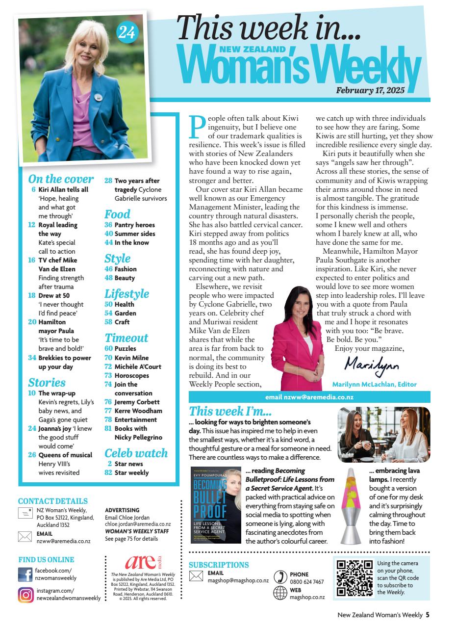 NZ Woman's Weekly Preview Pages
