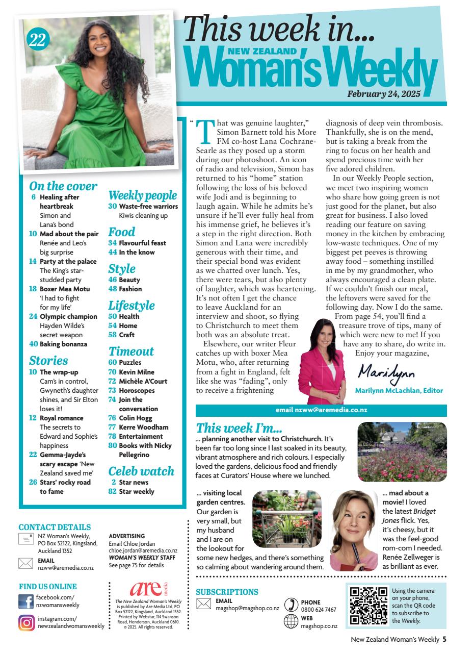 NZ Woman's Weekly Preview Pages