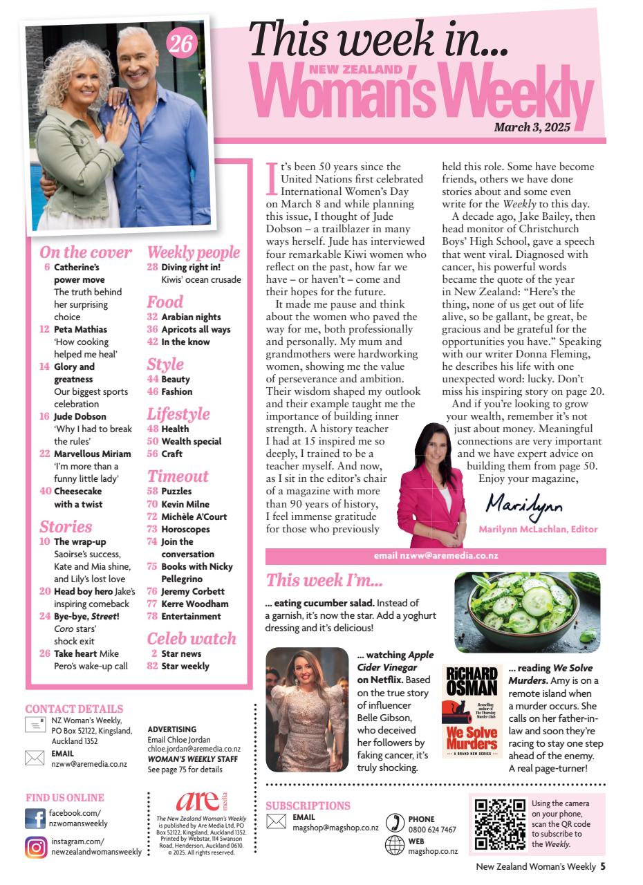 NZ Woman's Weekly Preview Pages