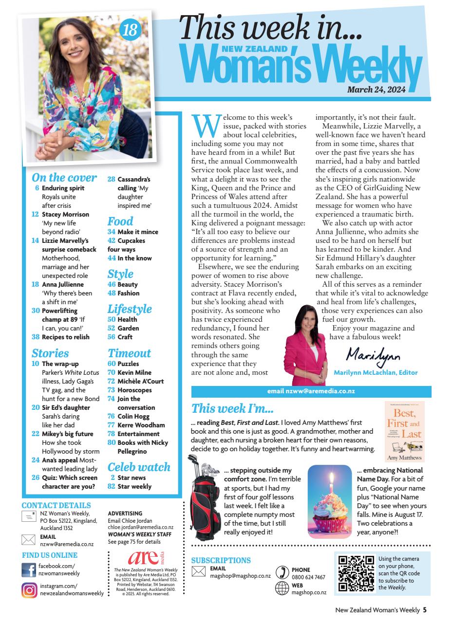 NZ Woman's Weekly Preview Pages