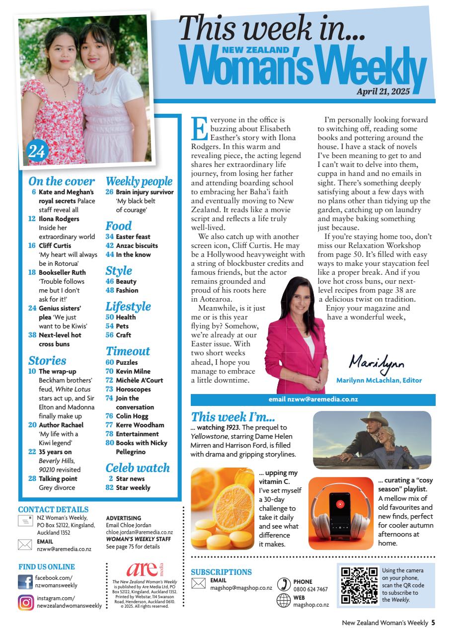 NZ Woman's Weekly Preview Pages