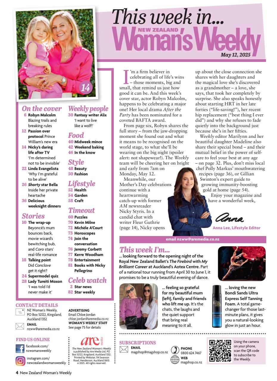 NZ Woman's Weekly Preview Pages