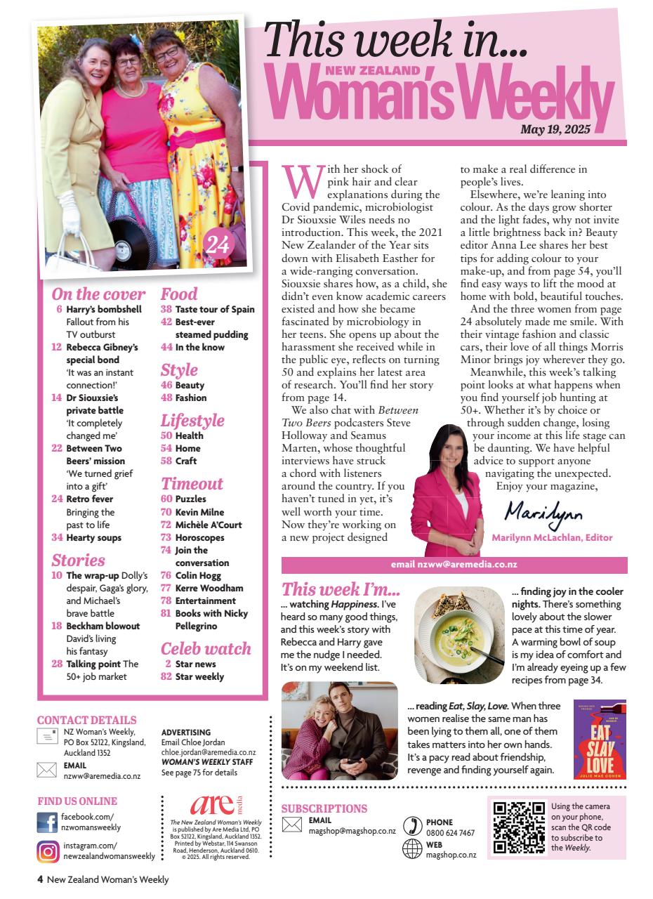 NZ Woman's Weekly Preview Pages