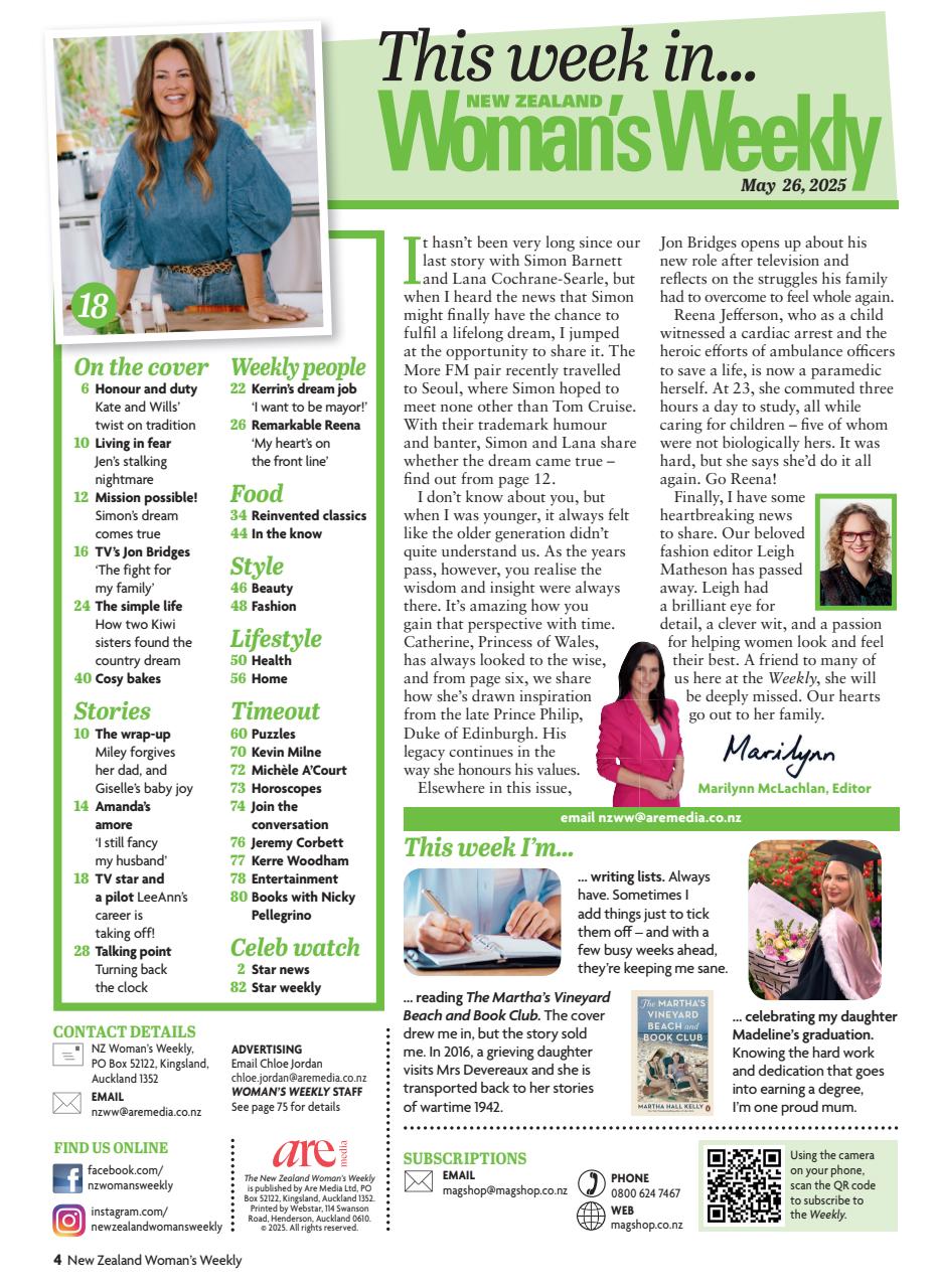 NZ Woman's Weekly Preview Pages