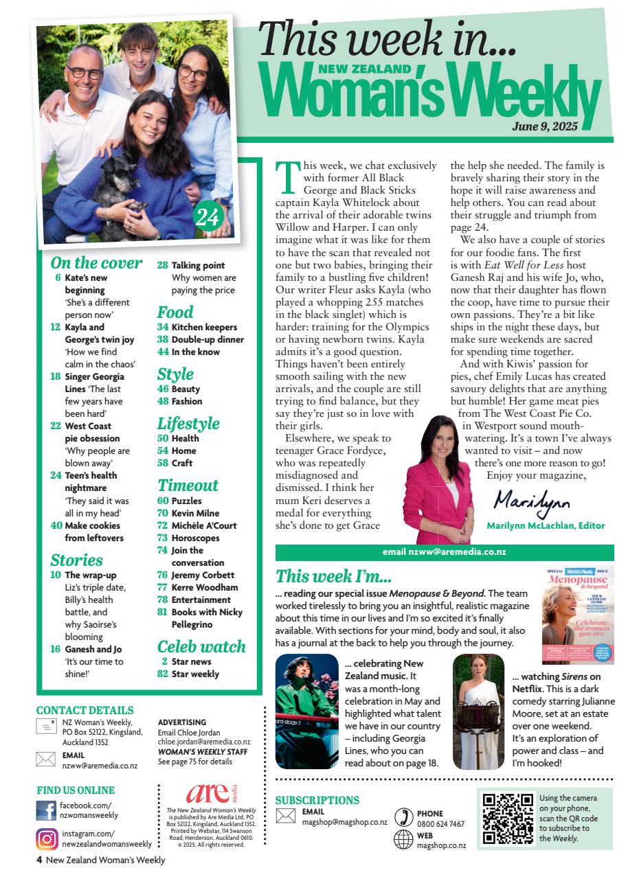 NZ Woman's Weekly Preview Pages