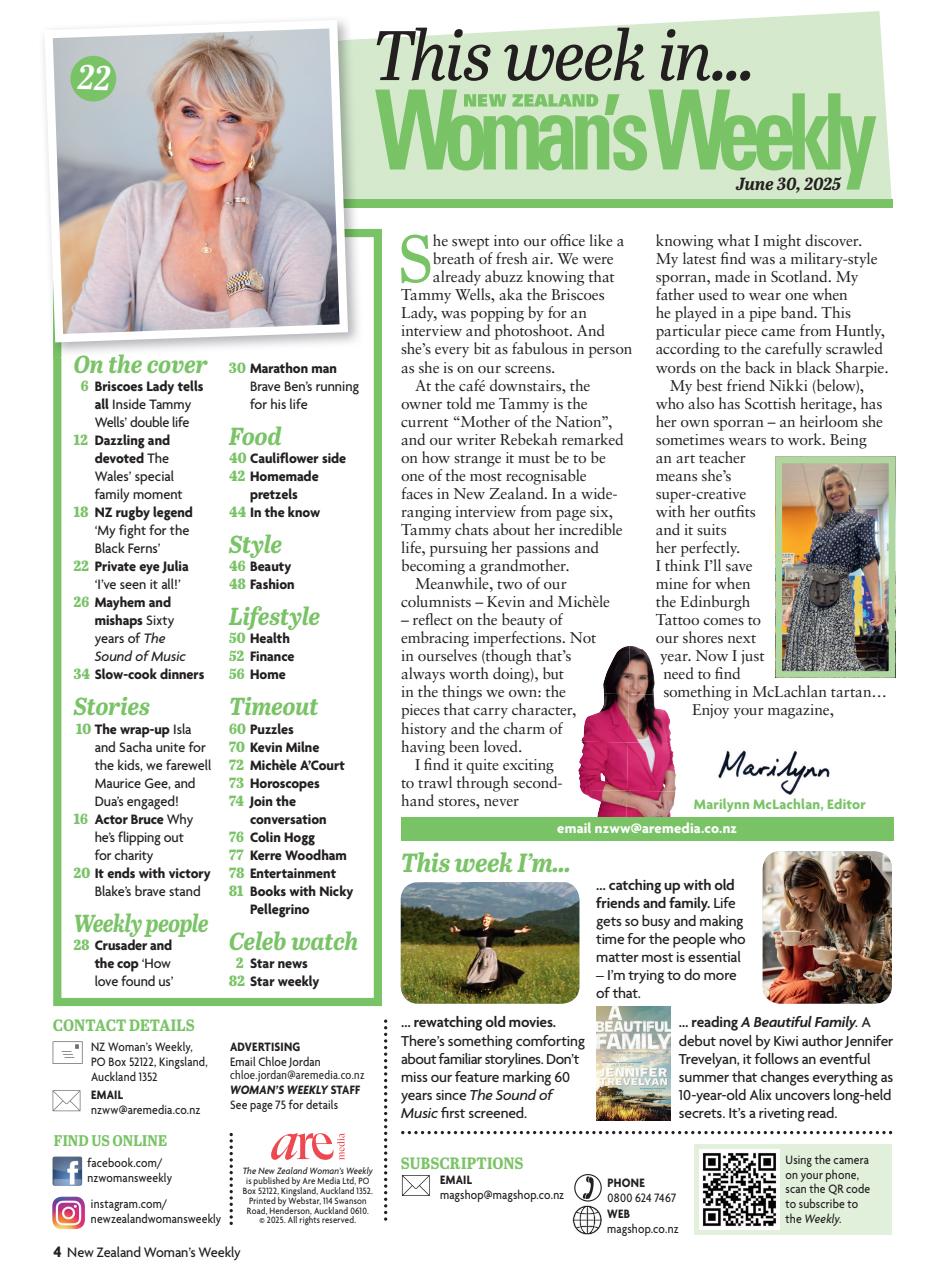 NZ Woman's Weekly Preview Pages