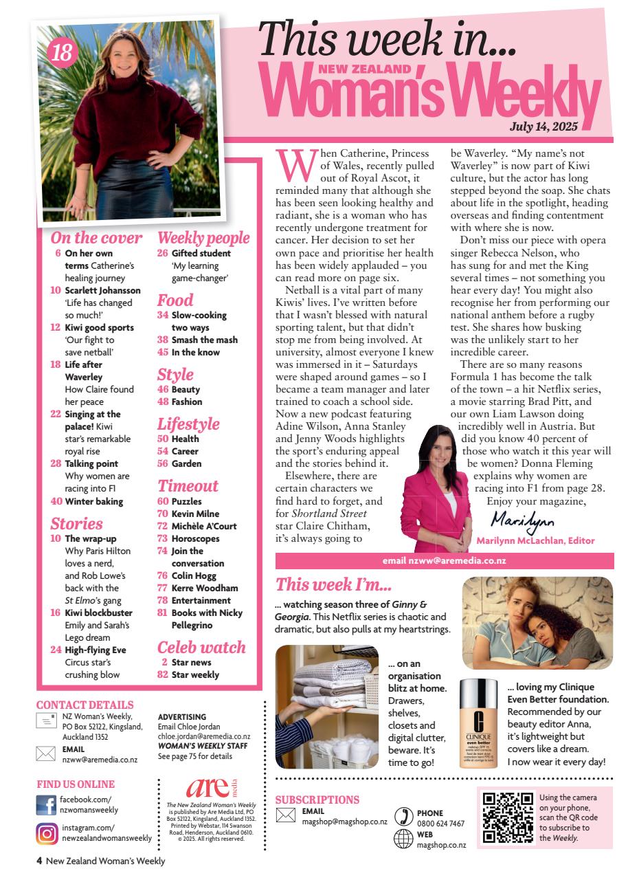 NZ Woman's Weekly Preview Pages