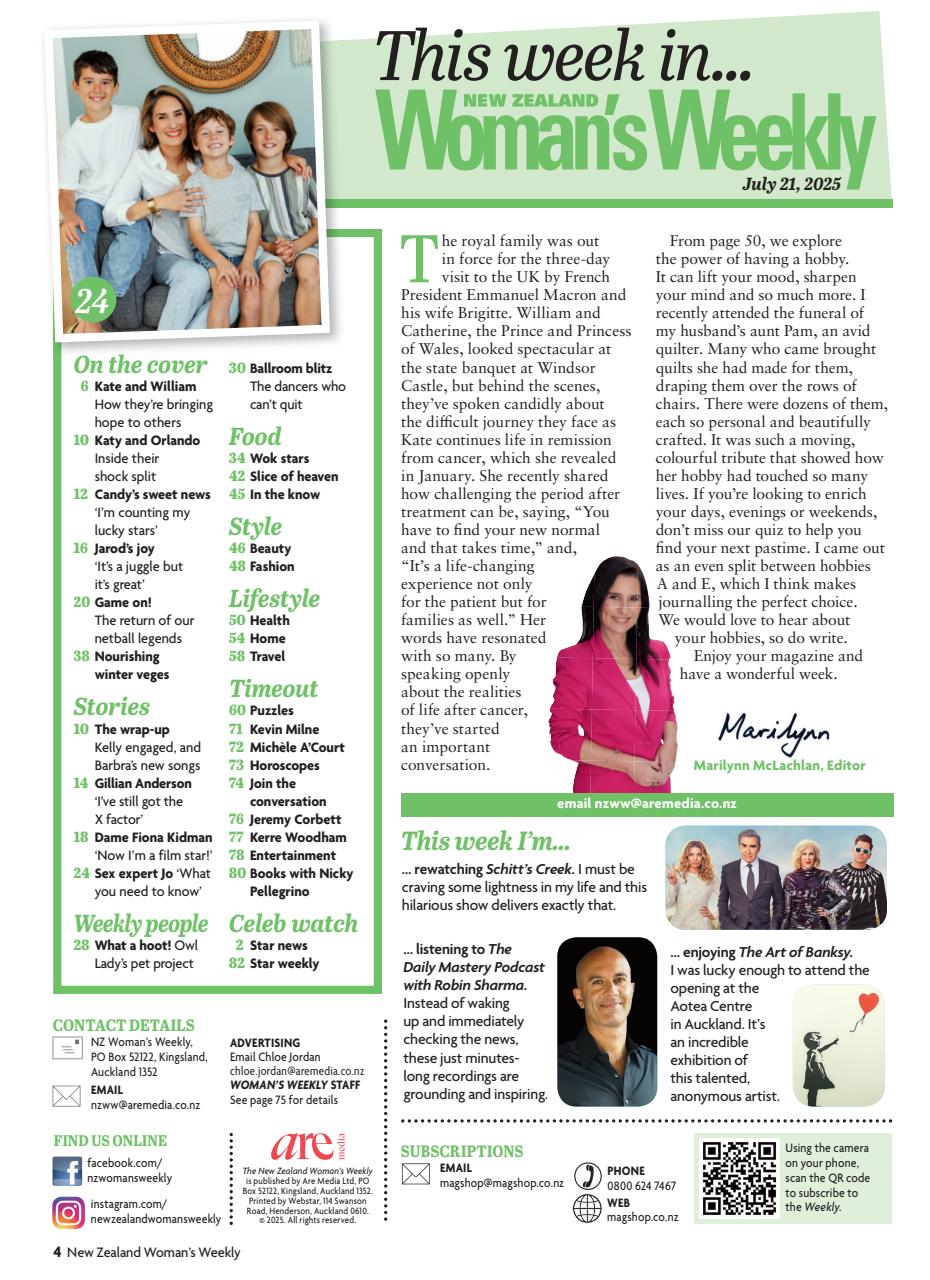 NZ Woman's Weekly Preview Pages